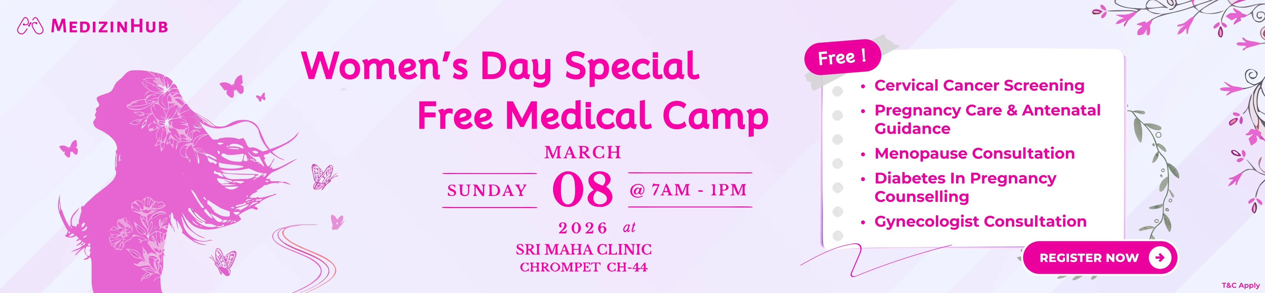 Women’s Day Special – Free Medical Camp
